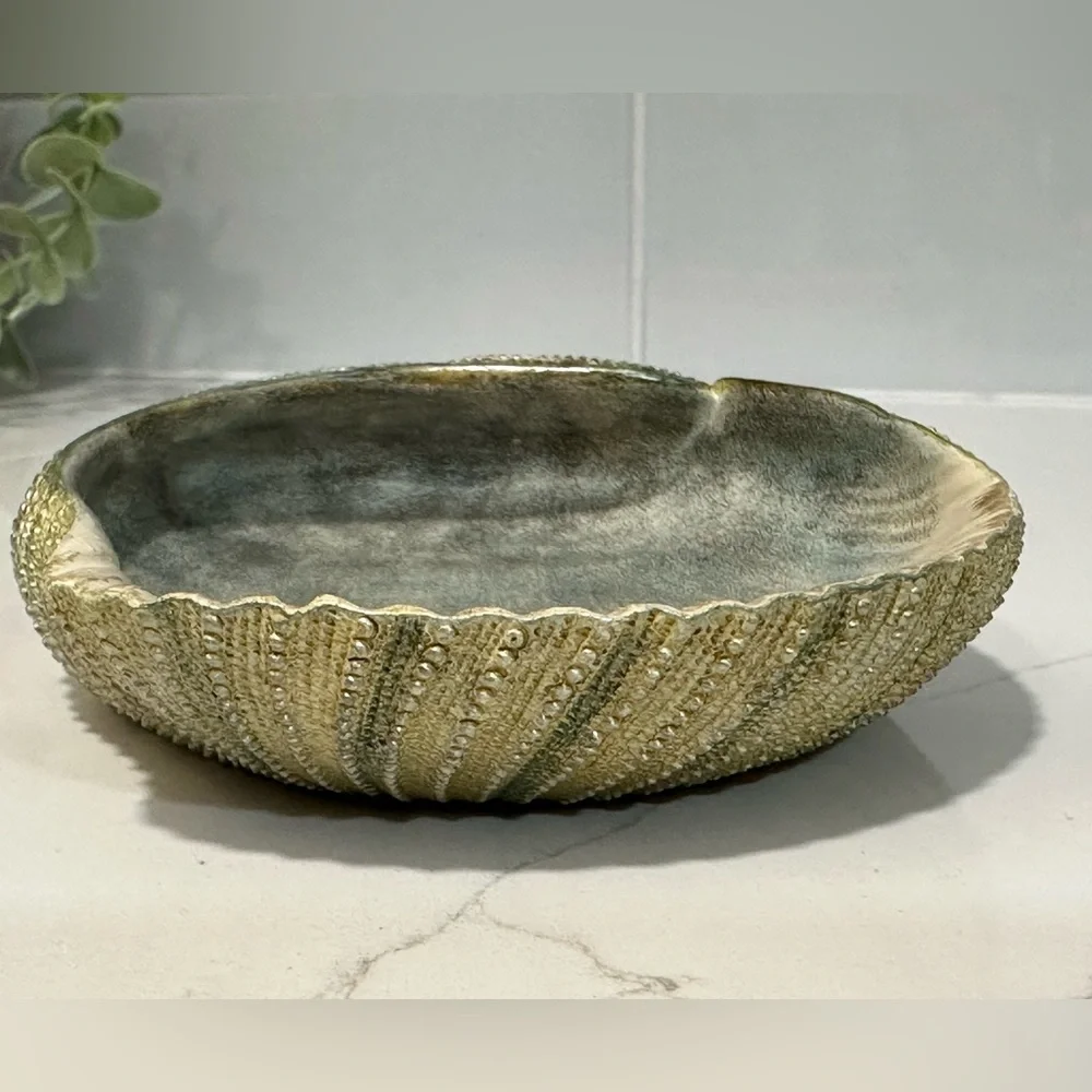 Seabreeze bath collection Soap Dish Sea Shell Or Trinket Ring Tray , Beach Decor
